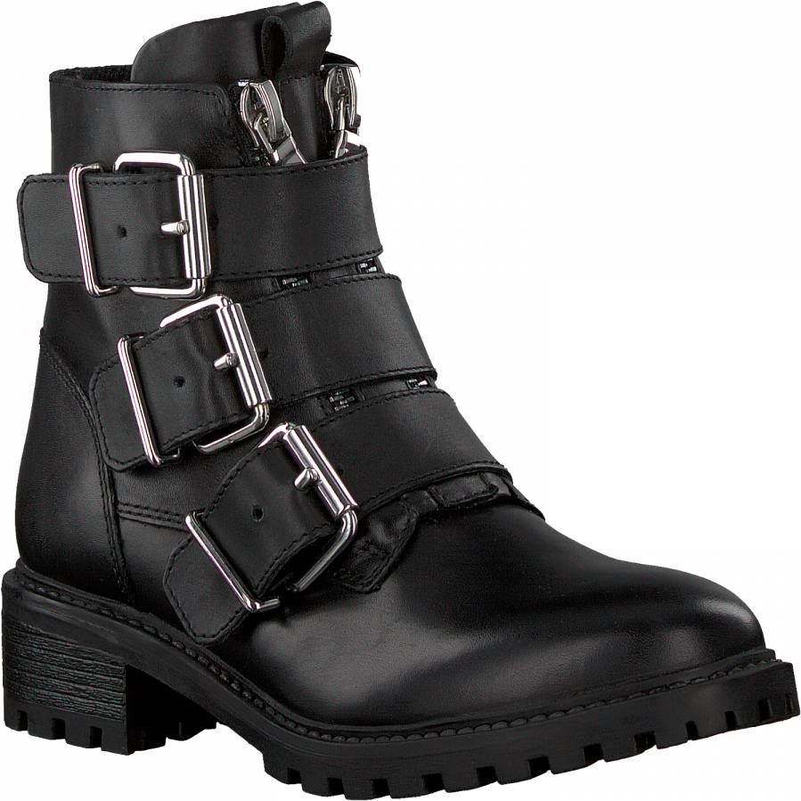 PS Poelman Dames Biker boots Lpcfenix 40 Zwart Schoenen.nl