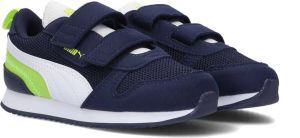 PUMA R78 V Klittenband Sneaker Jongens Wit blauw