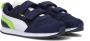 Puma R78 V Inf sneakers donkerblauw wit groen Jongens Meisjes Mesh Meerkleurig 22 - Thumbnail 9