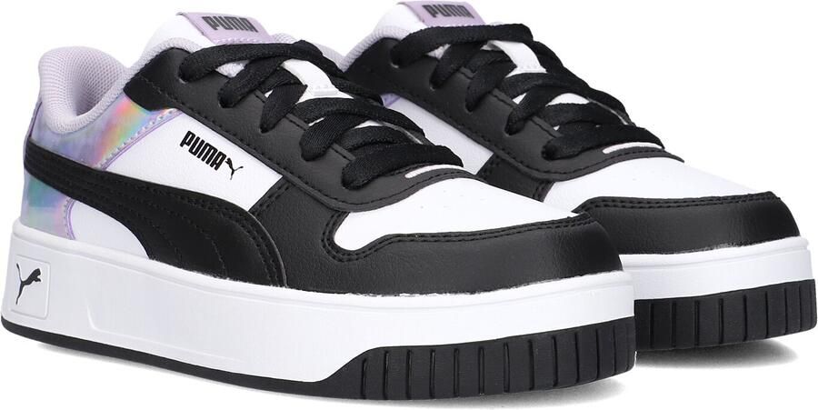 PUMA Carina Street Space belle PS Meisjes Sneakers White- Black-Lilac Crush