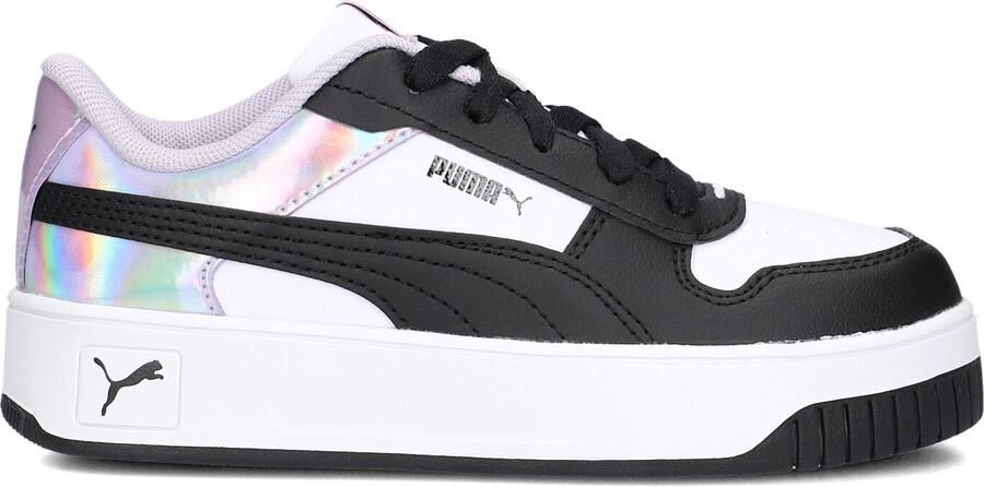 PUMA Carina Street Space belle PS Meisjes Sneakers White- Black-Lilac Crush