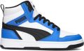Puma Rebound v6 Mid V6 Mid sneakers wit zwart kobaltblauw Jongens Meisjes Imitatieleer 35.5 - Wit