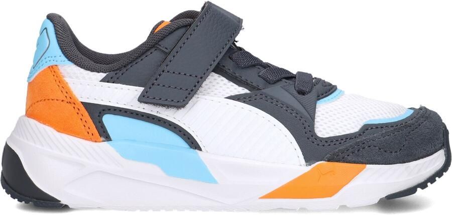 PUMA Sneakers lichtblauw antraciet oranje wit - Foto 3