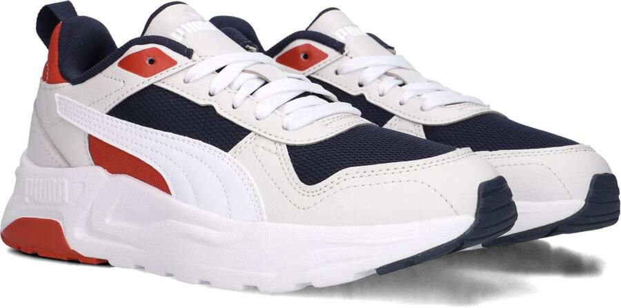 Puma Trinity 2 LT mesh sneakers wit donkerblauw