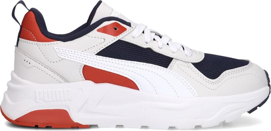 Puma Trinity 2 LT mesh sneakers wit donkerblauw - Foto 3