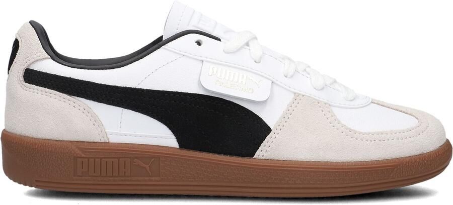 Puma Palermo Lth White Vapor Gray Gum Wit Leer Lage sneakers Unisex