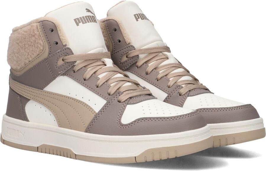 PUMA Witte Sneakers Rebound Slam Mid Cozy