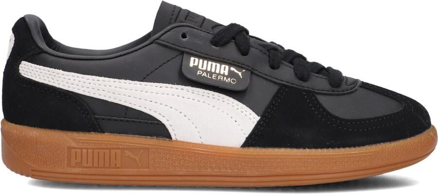 PUMA Palermo Jr Sneakers Kids Leren Sneaker Zwart - Foto 4
