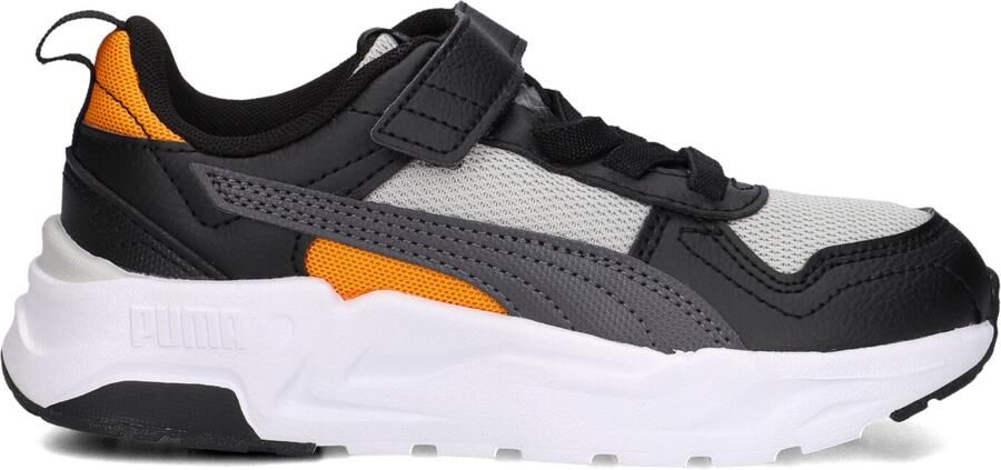 Puma Trinity 4 LT imitatieleren sneakers grijs zwart oranje - Foto 4