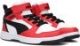 Puma Rebound V6 Mid sneakers wit zwart rood Imitatieleer 28 - Thumbnail 1