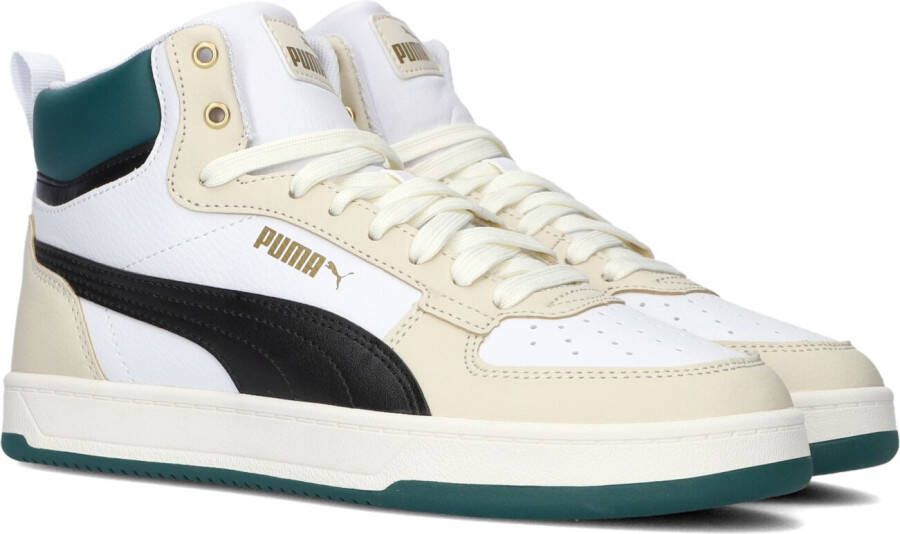 Puma Caven 2.0 Mid jongens sneakers wit groen