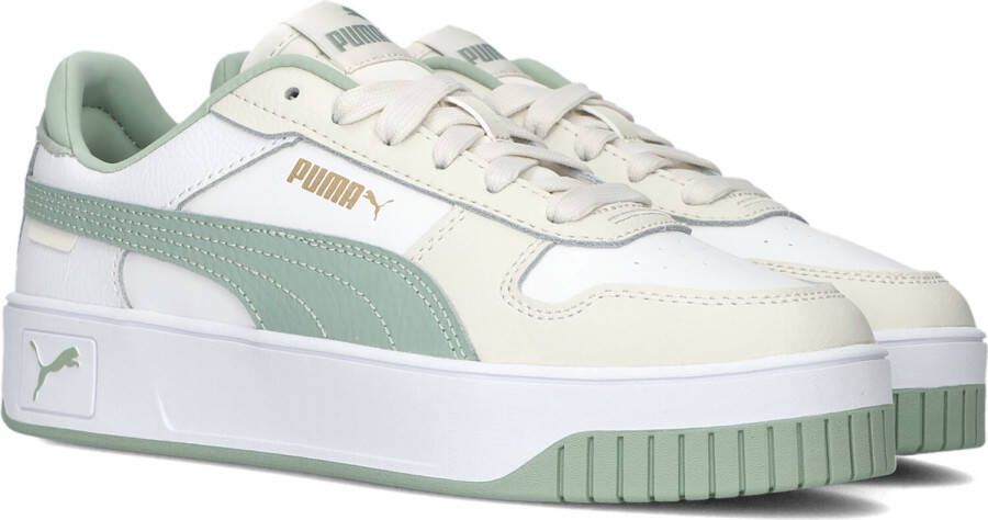 PUMA Carina Street Jr Sneakers wit Leer Dames Schoenen