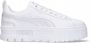 Puma Mayze Glow Dames Schoenen White Leer Synthetisch - Thumbnail 1