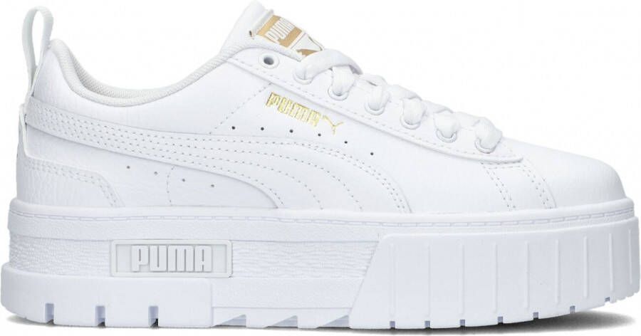 Puma Witte Lage Sneakers Mayze Lth Jr