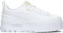 Puma Mayze Lth leren sneakers wit goud Meisjes Leer Meerkleurig 35.5 - Thumbnail 1