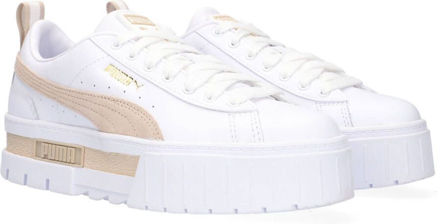 Puma Mayze Lth Wn's Fashion sneakers Schoenen white peyote maat: 38.5 beschikbare maaten:37.5 38.5 39 40.5 41