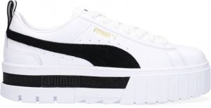 PUMA Mayze Lth Wn Lage sneakers Leren Sneaker Dames Wit +