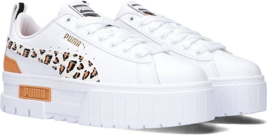 Puma Witte Lage Sneakers Mayze Wild Jr