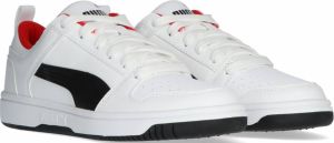 PUMA Rebound Layup Lo SL Jr Unisex Sneakers White Black High Risk Red