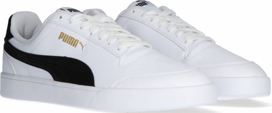 PUMA Shuffle Unisex Sneakers White- Black- Team Gold