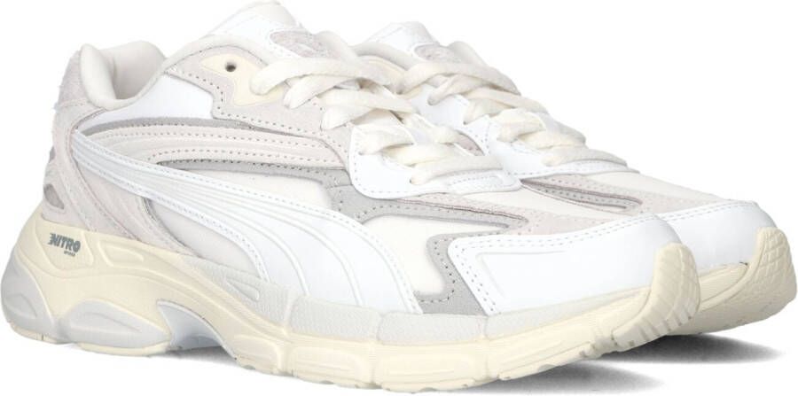 Puma Witte Lage Sneakers Teveris Nitro Thrifted Wns