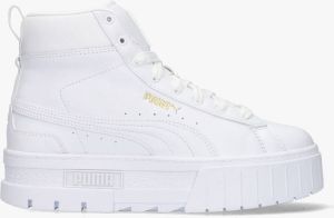 PUMA Mayze Mid Wn Hoge sneakers Leren Sneaker Dames Wit