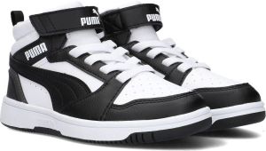 PUMA Rebound V6 Mid sneakers grijs wit Uitneembare zool