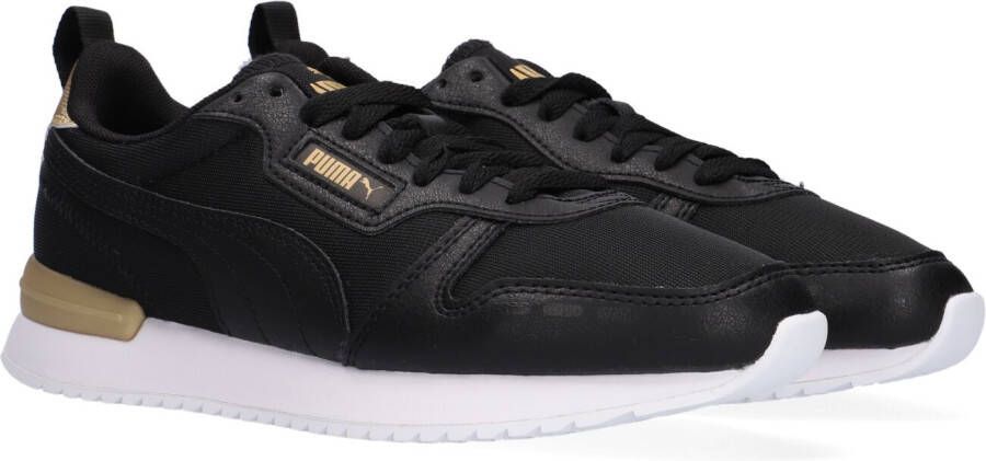 PUMA R78 Metallic Pop Dames Sneakers Black- Black- Team Gold