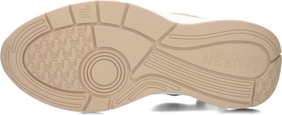 LAUREN RALPH LAUREN Lage Sneakers Dames Franky Leer Beige - Foto 6