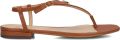 LAUREN RALPH LAUREN Dames Everley 2 Flat Sandal Leatherlook Bruin - Bruin