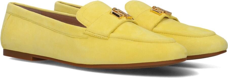 LAUREN RALPH LAUREN Loafers Dames Averi Iii Flats Maat: 40 Materiaal: Suède Kleur: Geel