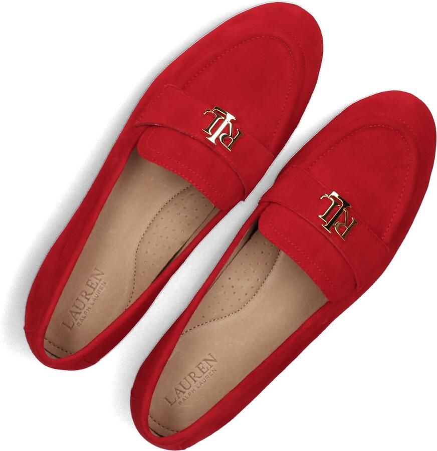LAUREN RALPH LAUREN Loafers Dames Averi Iii Flats Loafer Maat: 42 Materiaal: Suède Kleur: Rood - Foto 2