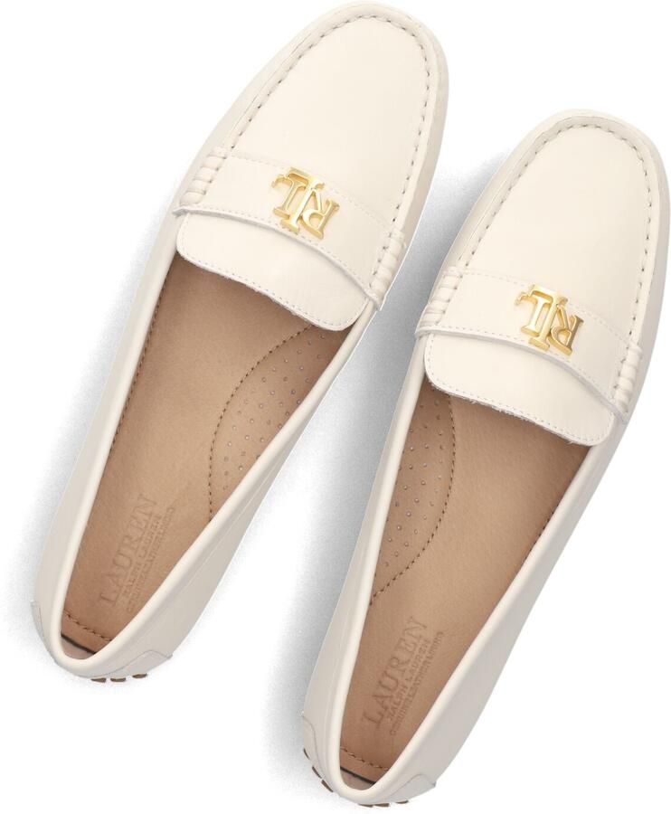 LAUREN RALPH LAUREN Barnsbury Flats Driver Loafers Dames Instappers Wit - Foto 2