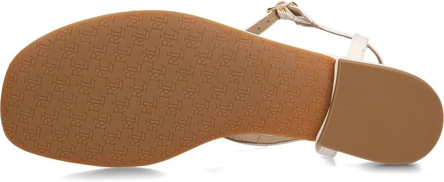 LAUREN RALPH LAUREN Dames Everley 2 Flat Sandal Maat: 38 Materiaal: Textiel Kleur: Wit - Foto 3