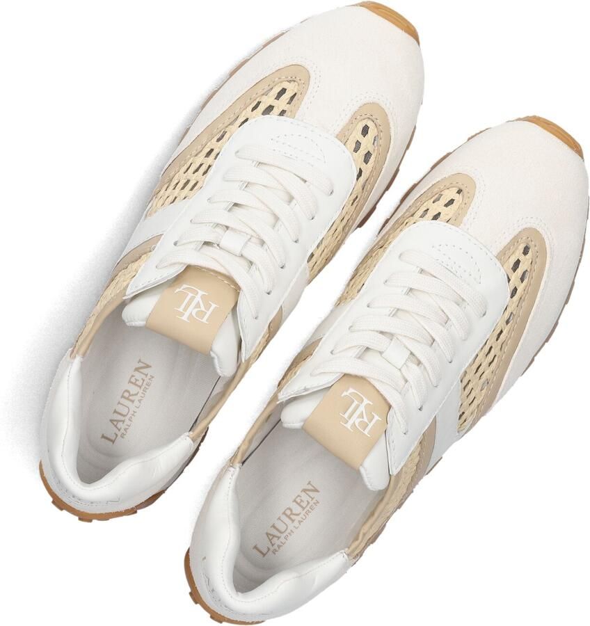 LAUREN RALPH LAUREN Lage Sneakers Dames Dani Low Top Lace Leer Wit - Foto 4