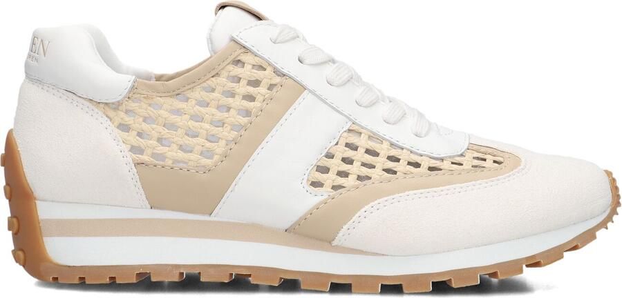 LAUREN RALPH LAUREN Lage Sneakers Dames Dani Low Top Lace Leer Wit