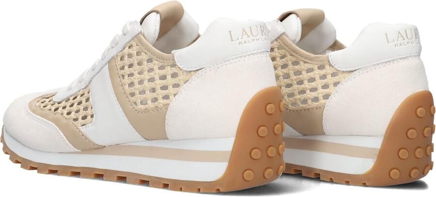 LAUREN RALPH LAUREN Lage Sneakers Dames Dani Low Top Lace Leer Wit - Foto 3