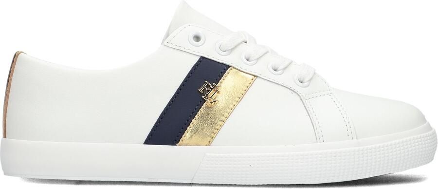 LAUREN RALPH LAUREN Lage Sneakers Dames Janson Ii Low Top Lace Leer Wit