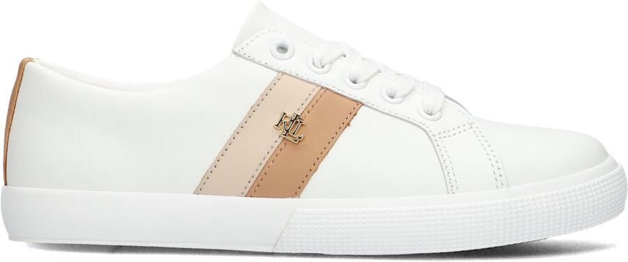 LAUREN RALPH LAUREN Lage Sneakers Dames Janson Ii Low Top Lace Leer Wit