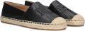 LAUREN RALPH LAUREN Espadrilles Dames Cameryn Lg 2 Leer Zwart - Zwart