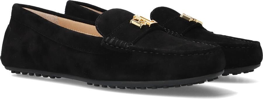 Lauren Ralph Lauren Leren loafers met labelapplicatie van Lauren Ralph LaureL model 'BARNSBURY'