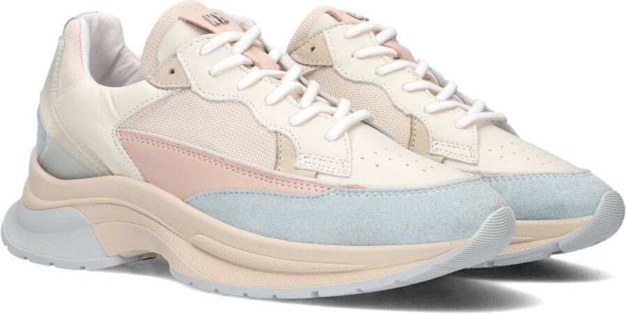 Red Rag Beige Lage Sneaker met Unieke Accenten Multicolor Dames