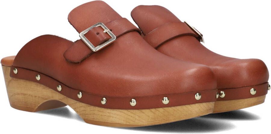 RED-RAG Cognac Clogs 79566