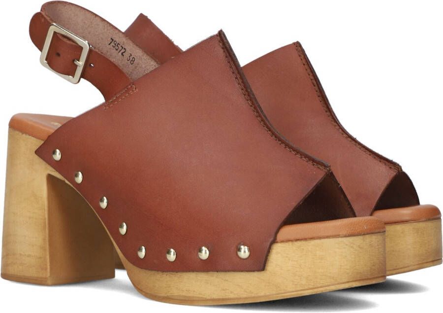 RED-RAG Sandalen Dames 79572 Maat: 39 Materiaal: Leer Kleur: Cognac