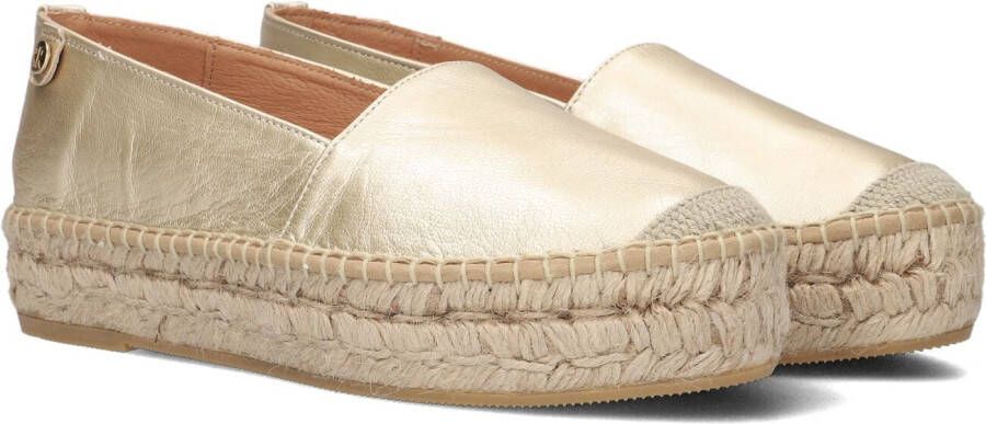 RED-RAG Espadrilles Dames 78136 Maat: 42 Materiaal: Leer Kleur: Goud