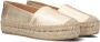 RED-RAG Espadrilles Dames 78136 Maat: 42 Materiaal: Leer Kleur: Goud - Thumbnail 1
