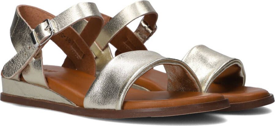 Red Rag Gouden Metallic Band Sandalen Yellow Dames