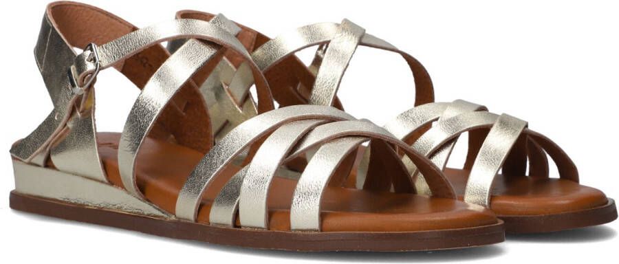 RED-RAG Gouden Sandalen 79542 Tiny Wedge