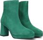 Red-Rag Red Rag 78236 Enkellaarsjes Enkelboots met rits Dames Groen - Thumbnail 3