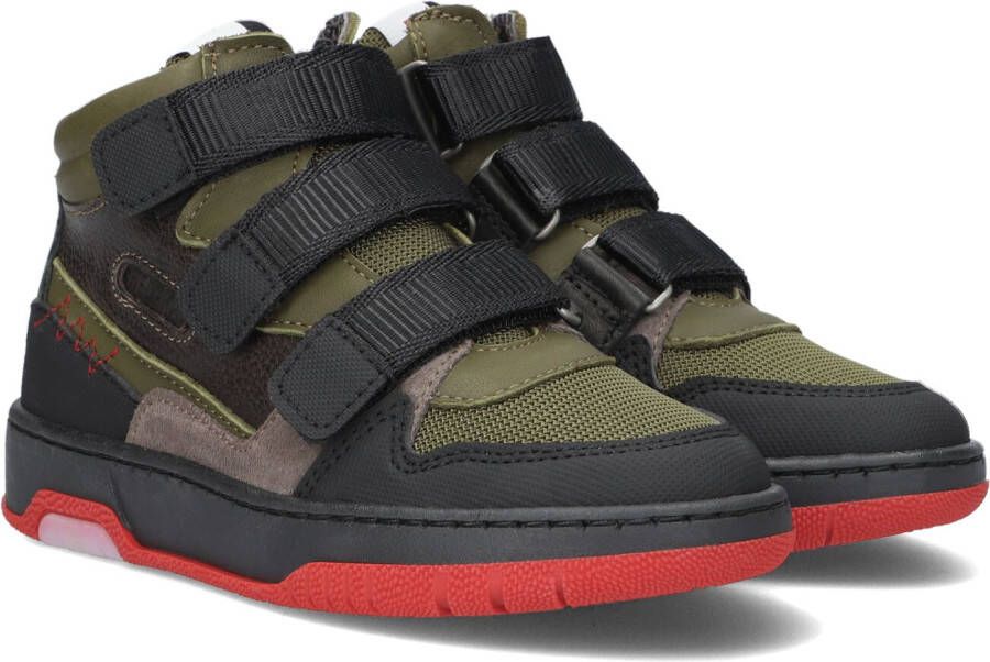 Red-Rag Groene Hoge Sneaker 13627